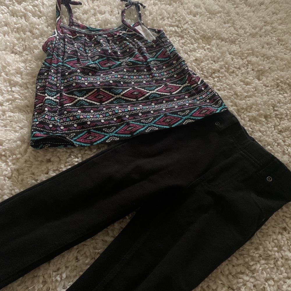 Tie tank and black pants 2Tgirls